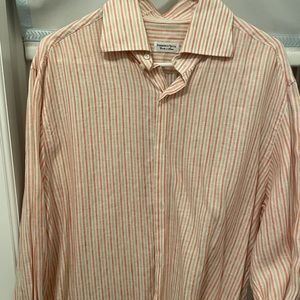 Classic Italian men’s dress causal button down shirt finest materials used